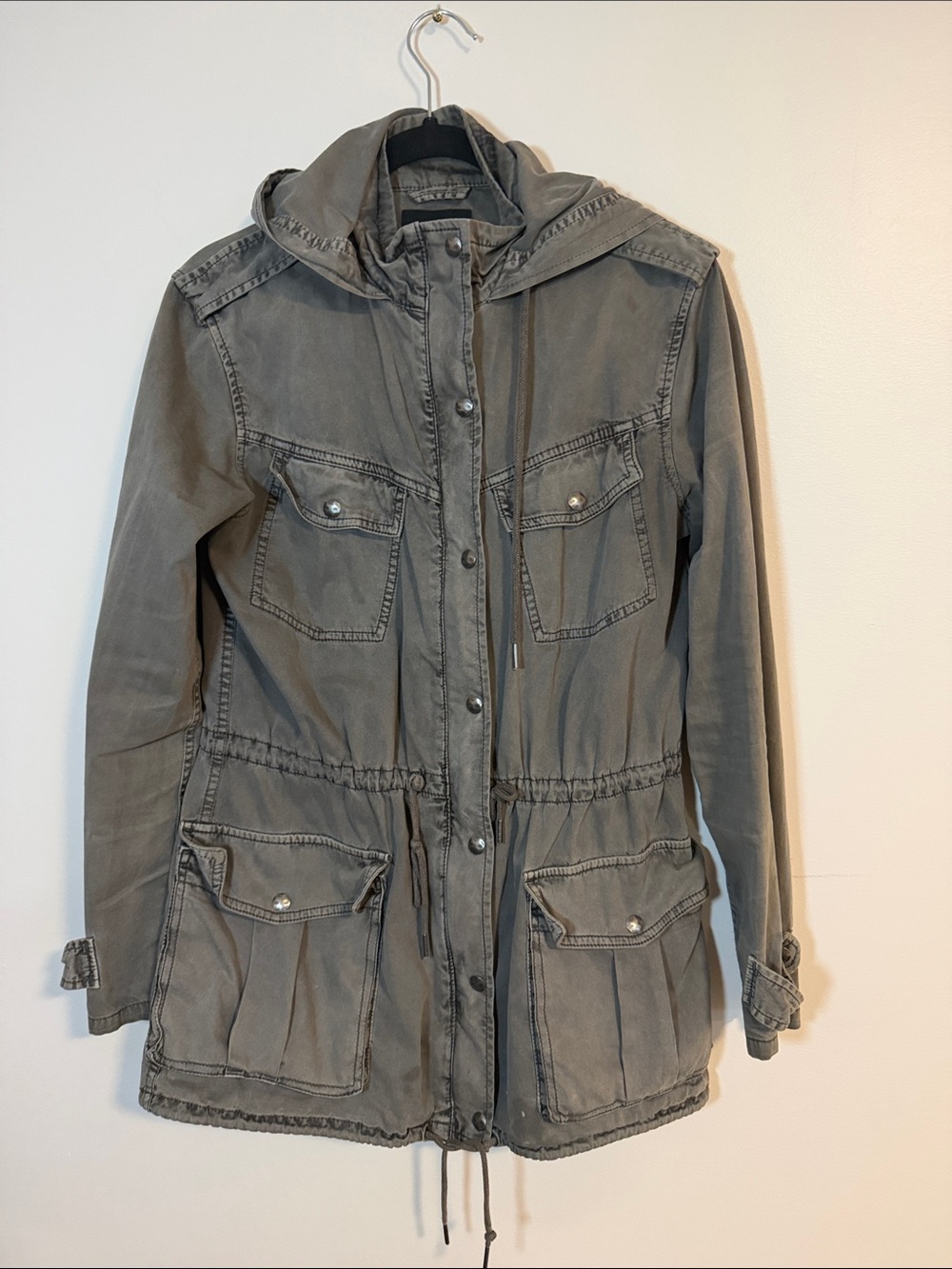 Talula Olive Utility Hooded Jacket